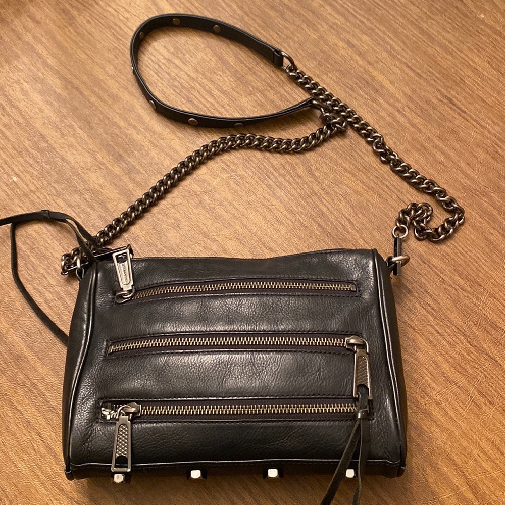 Rebecca Minkoff Black Crossbody with Pewter Hardware